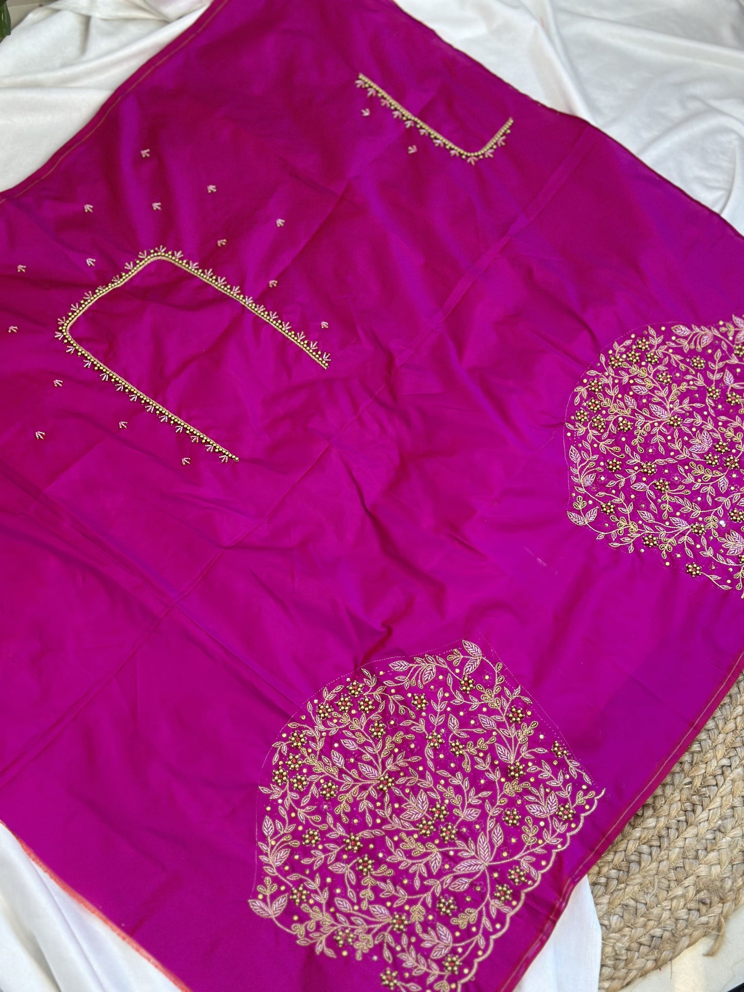 Pink Hand Work Blouse