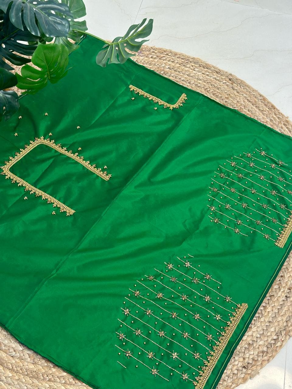 Green Hand Work Blouse