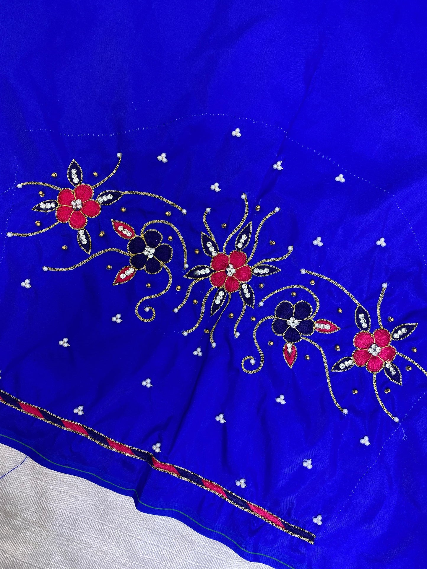 Blue Hand Work Blouse