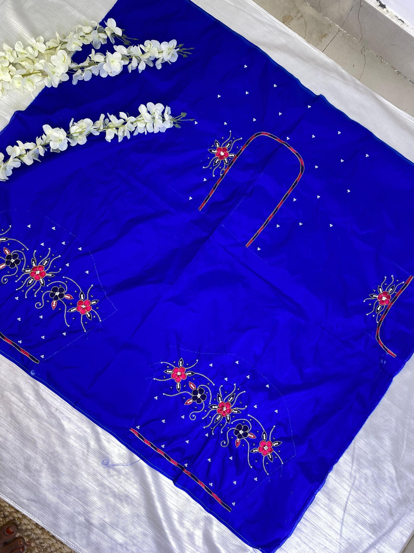 Blue Hand Work Blouse