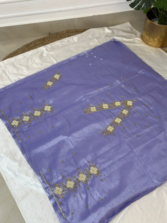 Lavendar Hand Work Blouse
