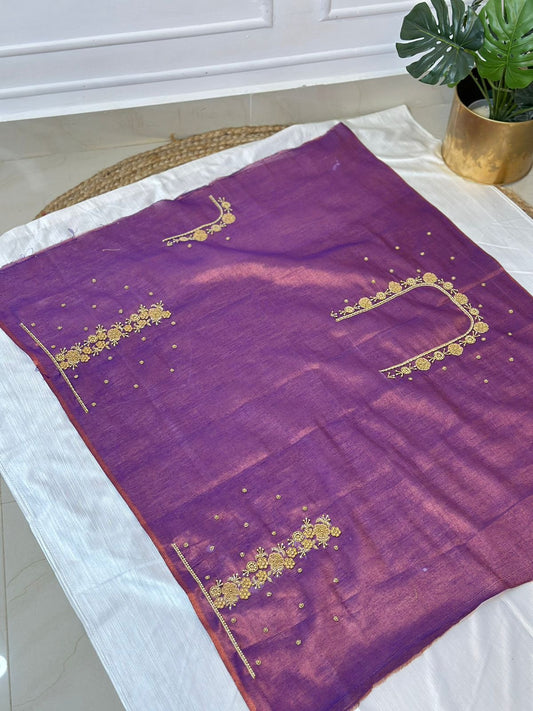Purple Hand Work Blouse
