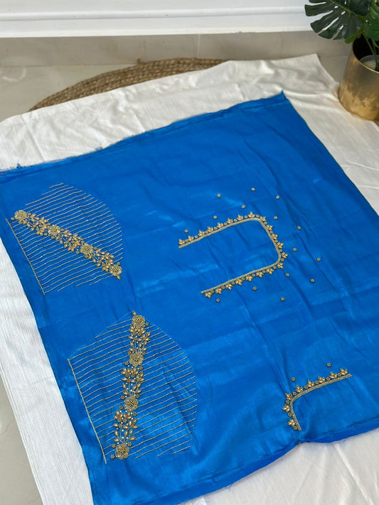 Blue Hand Work Blouse