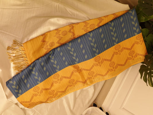Blue Semi Tusser Saree