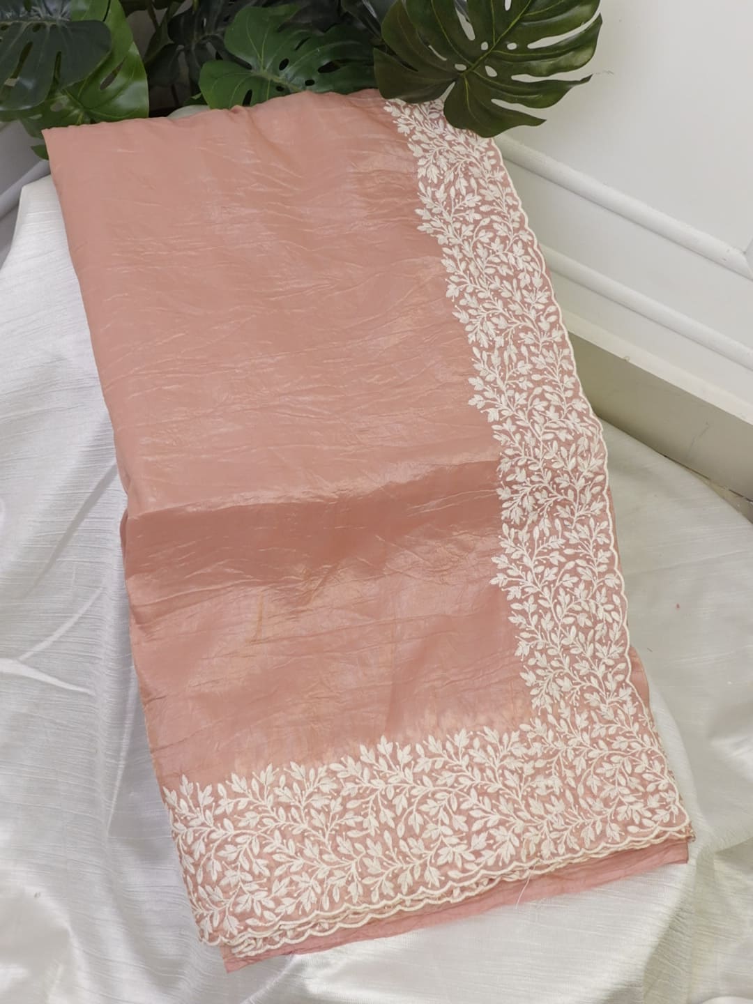 Peach Jimichoo Saree