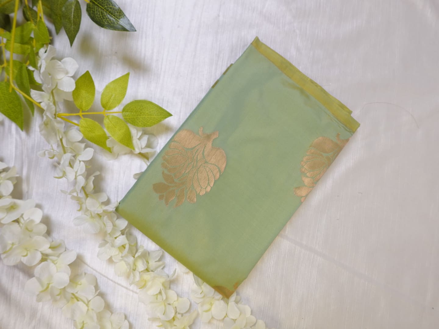 Light green Soft Silk Saree