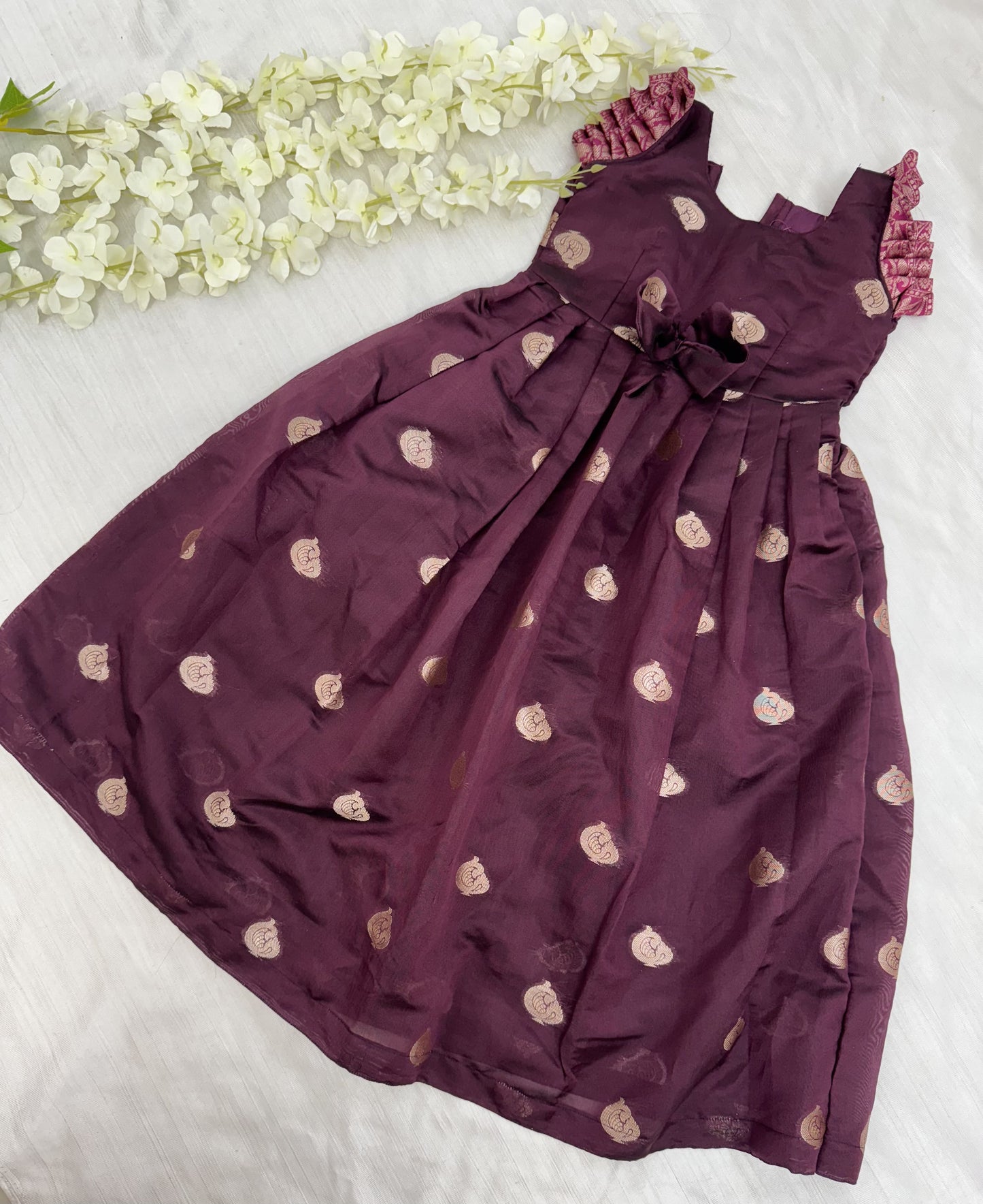 Meroon Baby Frock