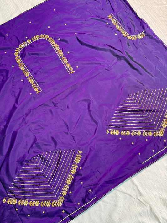 Purple Hand Work Blouse