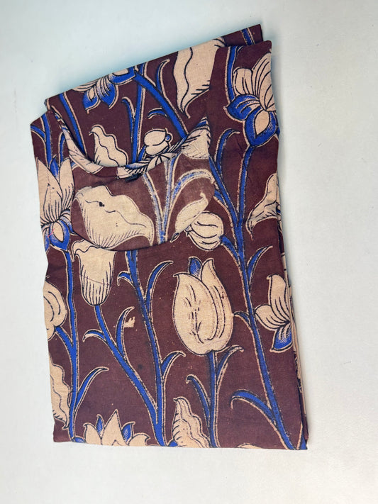 Brown Kalamkaari Printed Kurthi