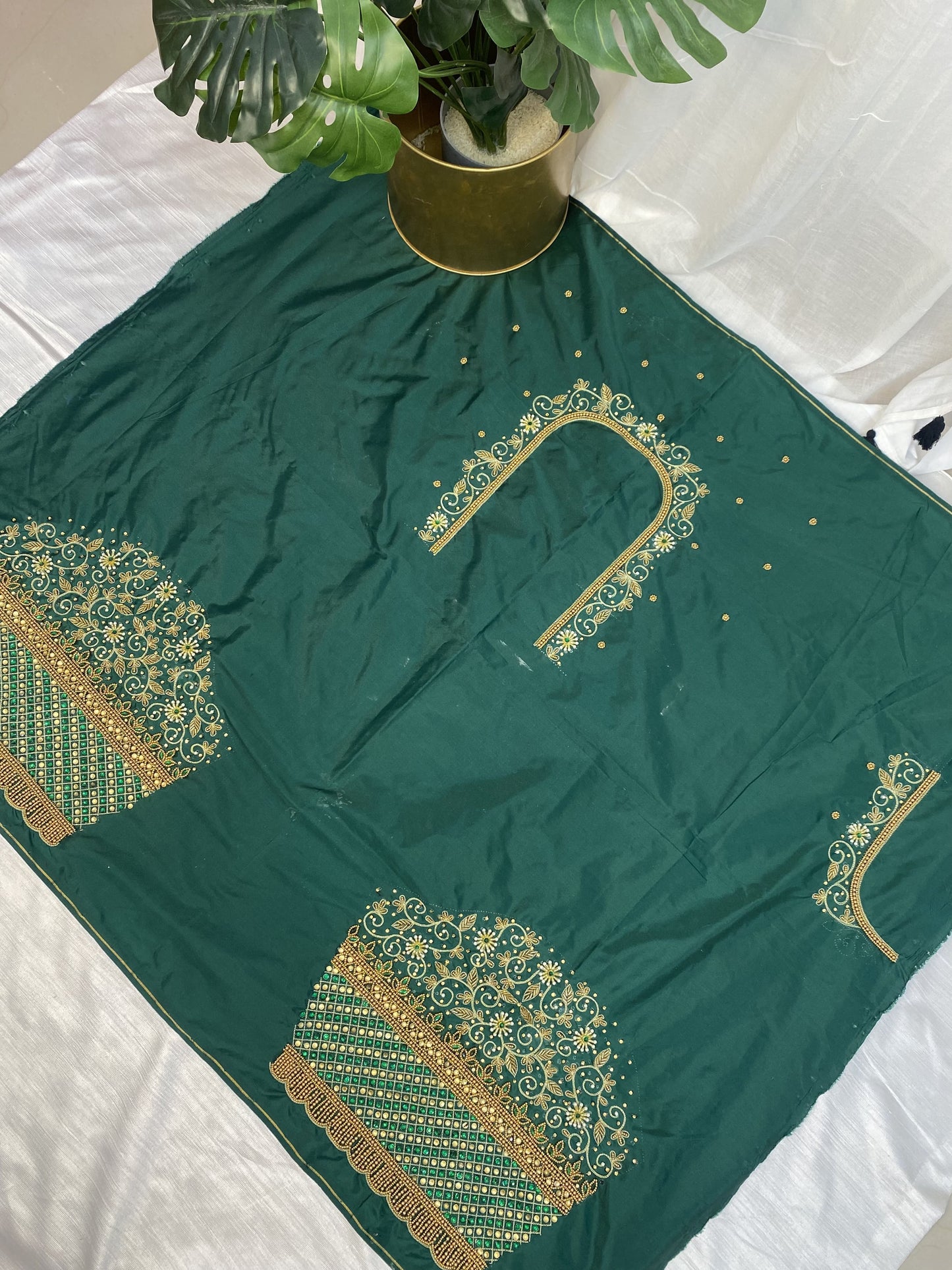 Green Hand Work Blouse