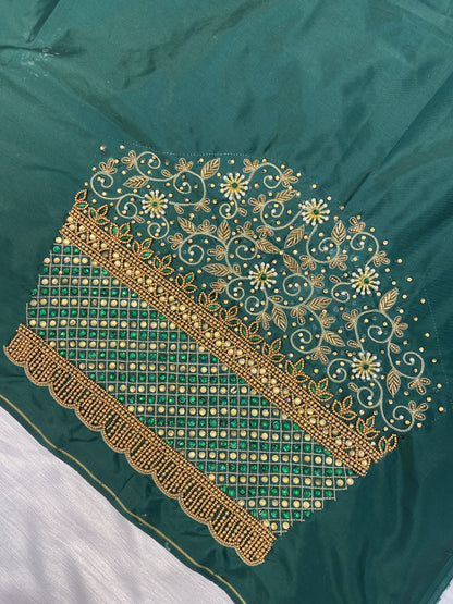 Green Hand Work Blouse