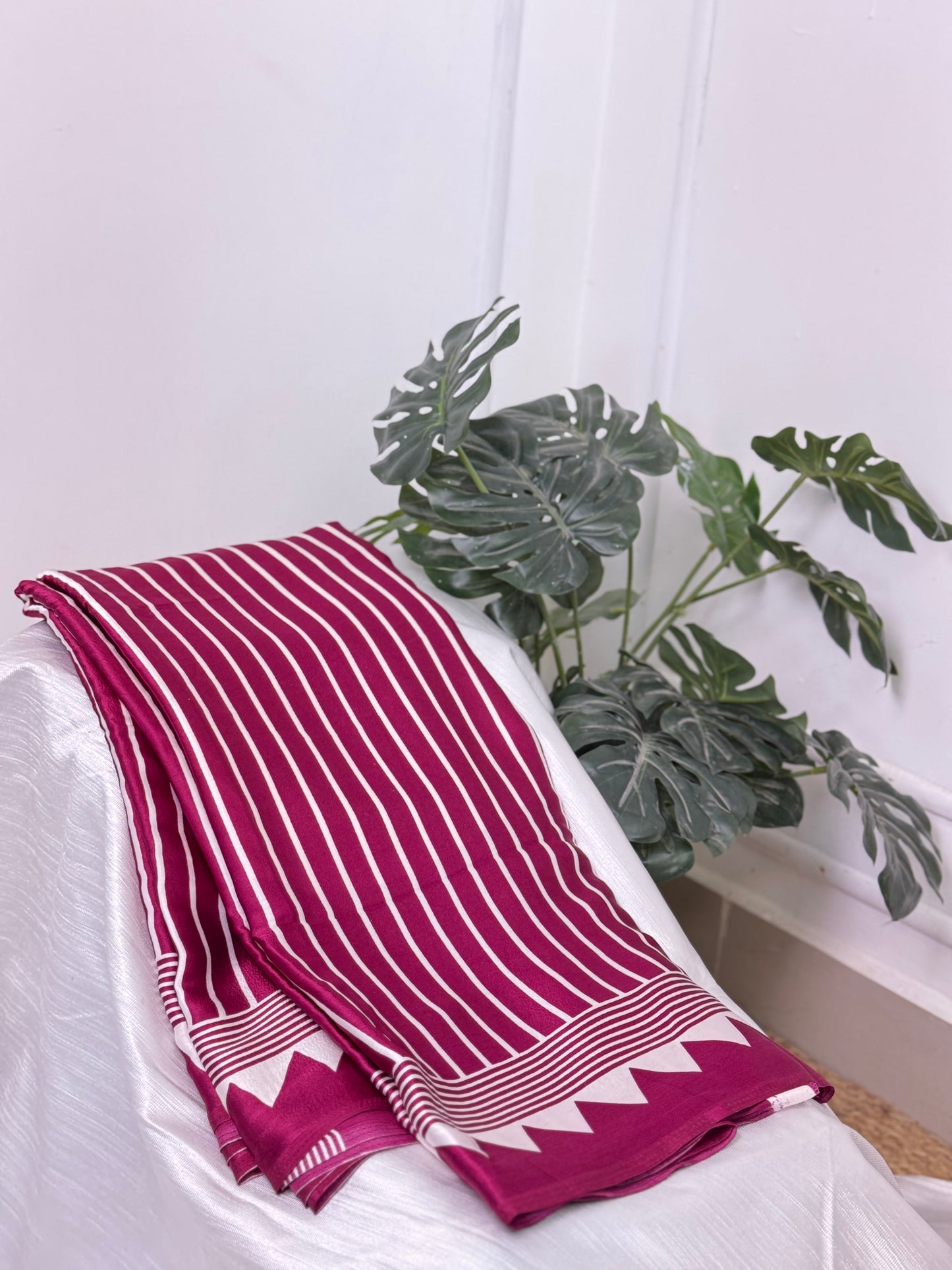 Majentha Semi Modal Silk Saree.