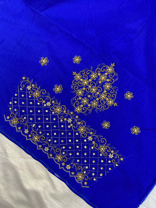 Blue Hand Work Blouse