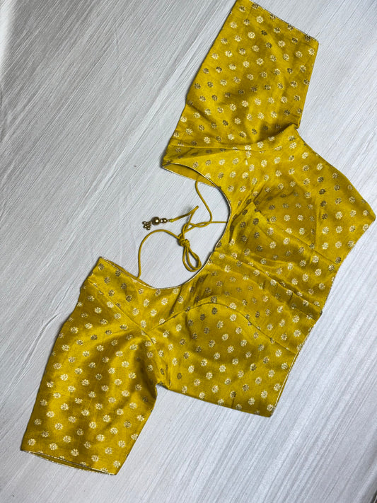 Yellow Ready to Wear  Blouse