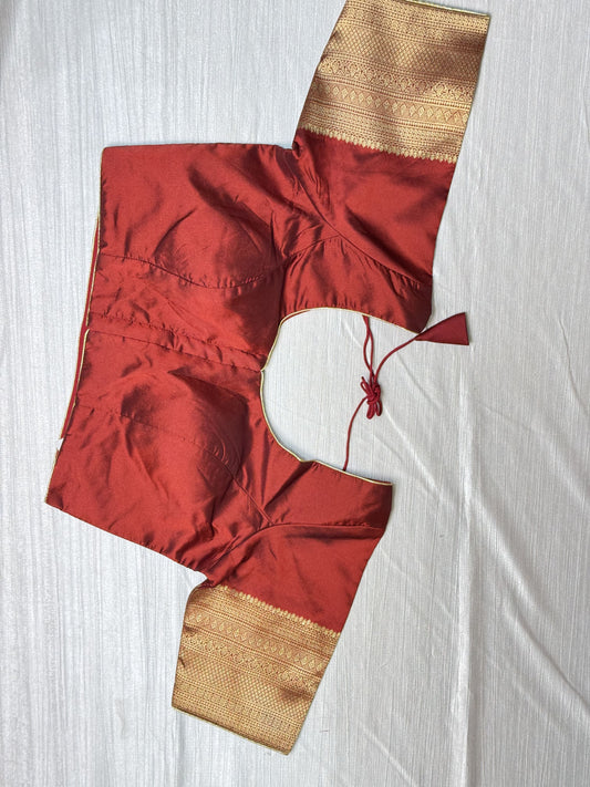 Maroon Ready to Wear Blouse