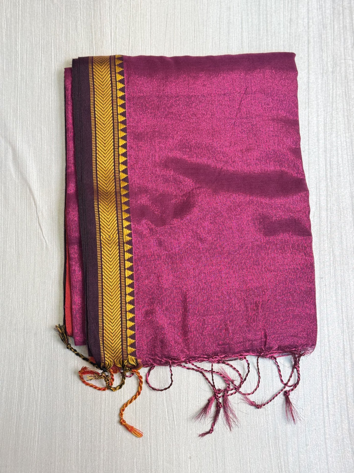 Purple Tissue Saree