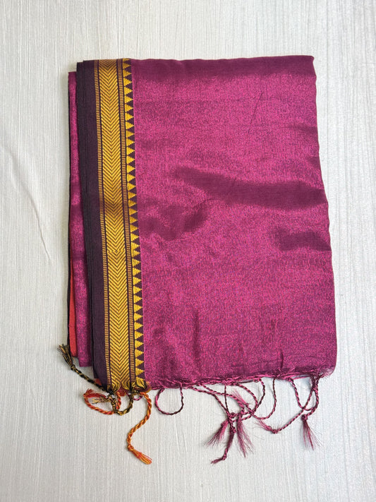 Purple Tissue Saree