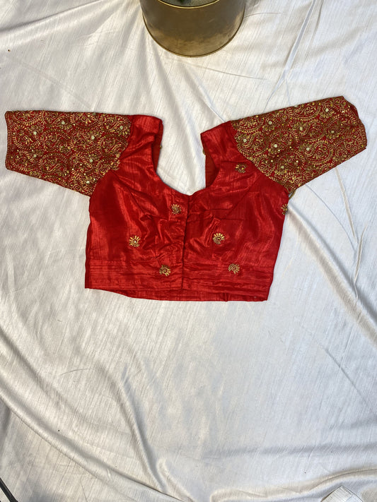 Red Ready to Wear Blouse