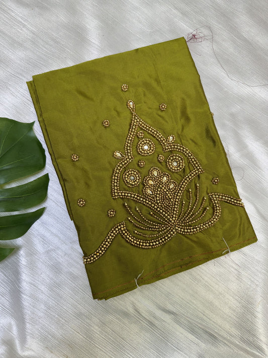 Mehendi Green Hand Work Blouse