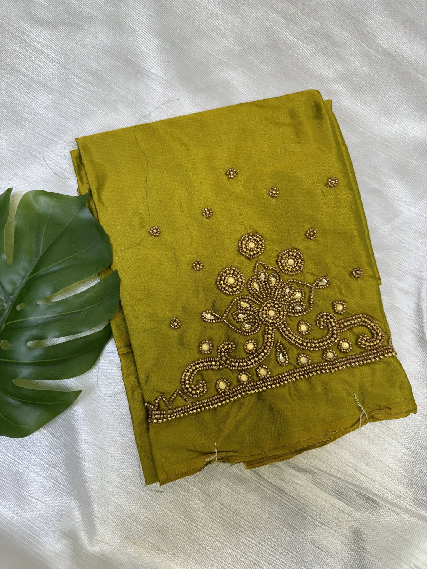 Mehendi Green Hand Work Blouse