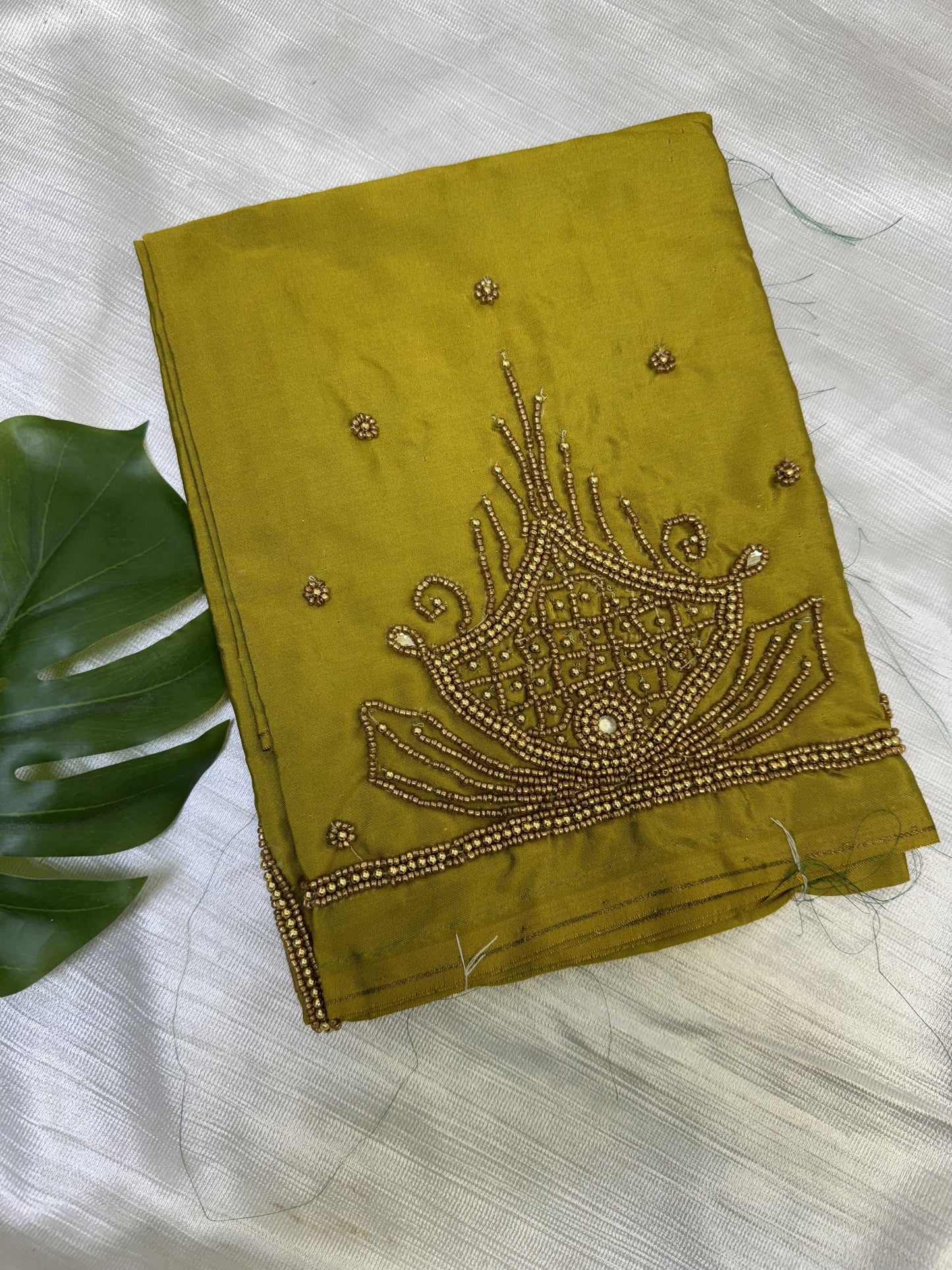 Mehendi Green Hand Work Blouse