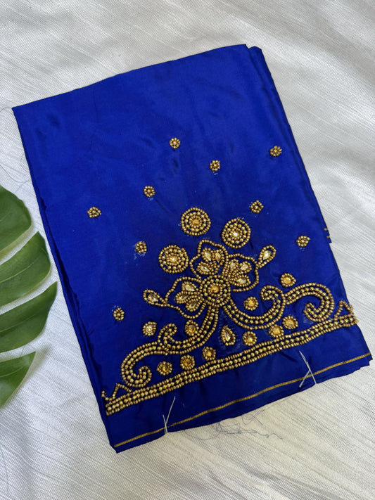 Royal Blue Hand Work Blouse