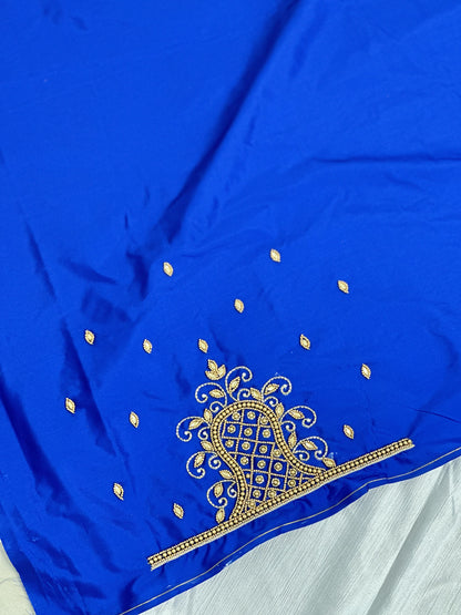 Royal Blue Hand Work Blouse