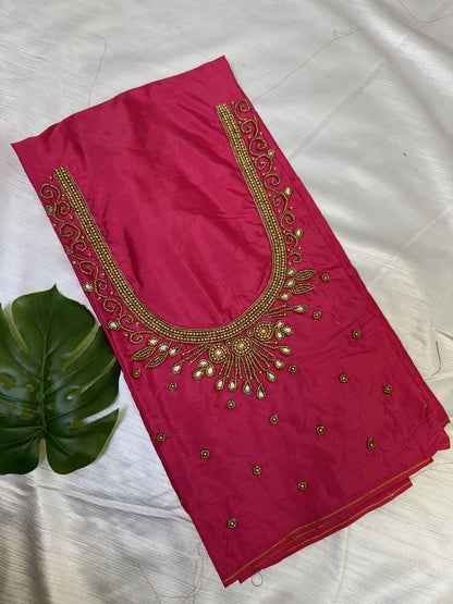 Pink Hand Work Blouse