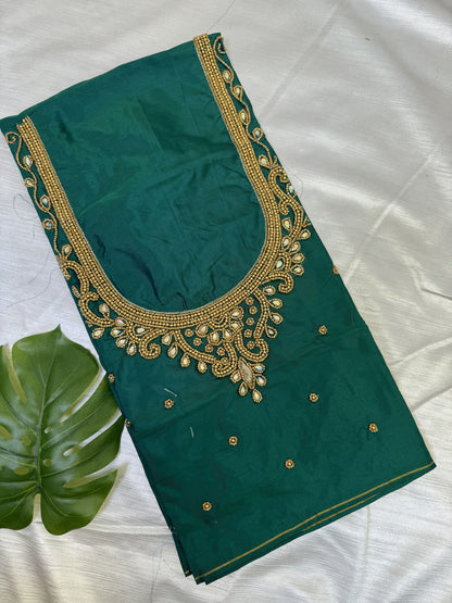 Green Hand Work Blouse