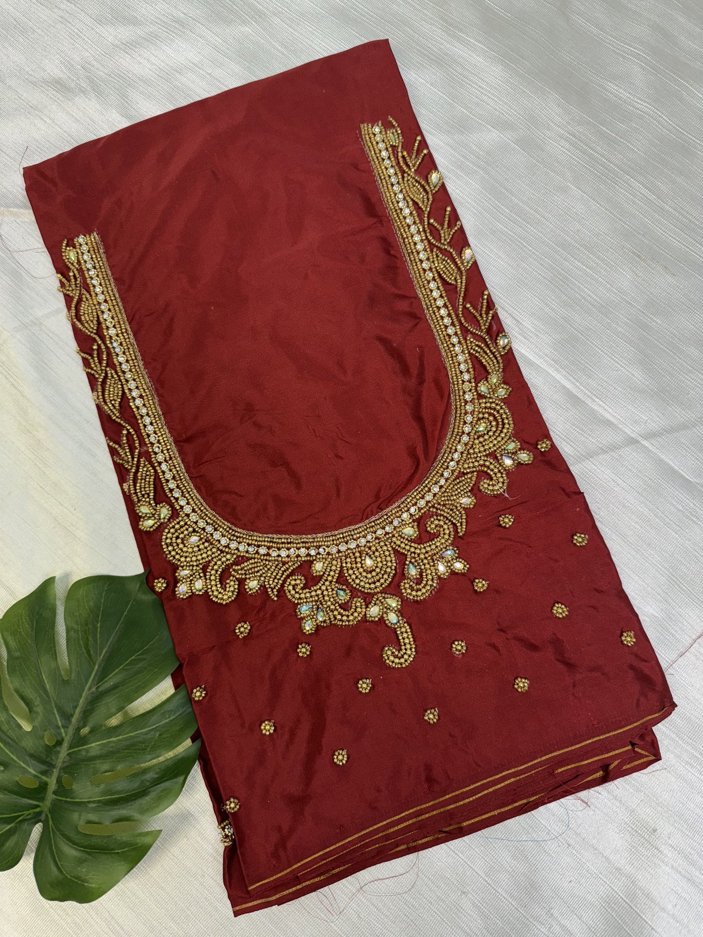 Meroon Hand Work Blouse