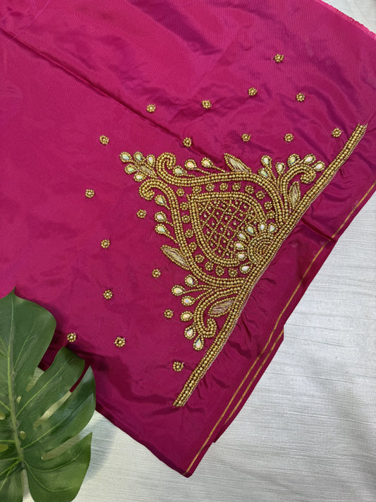 Pink Hand Work Blouse