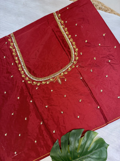 Meroon Hand Work Blouse