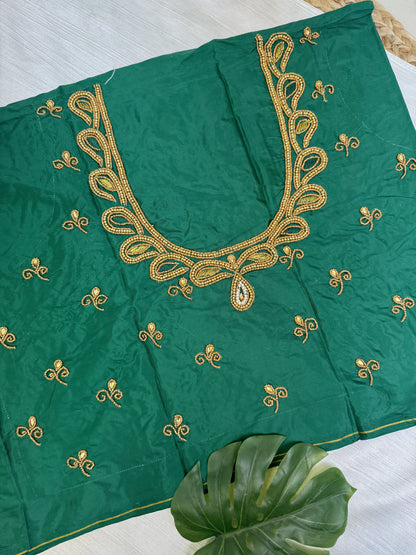 Green Hand Work Blouse