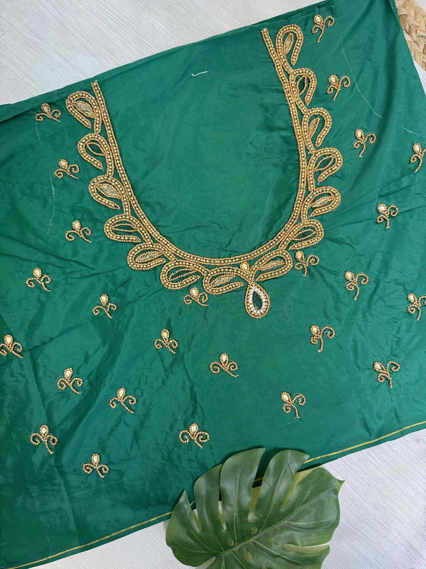 Green Hand Work Blouse