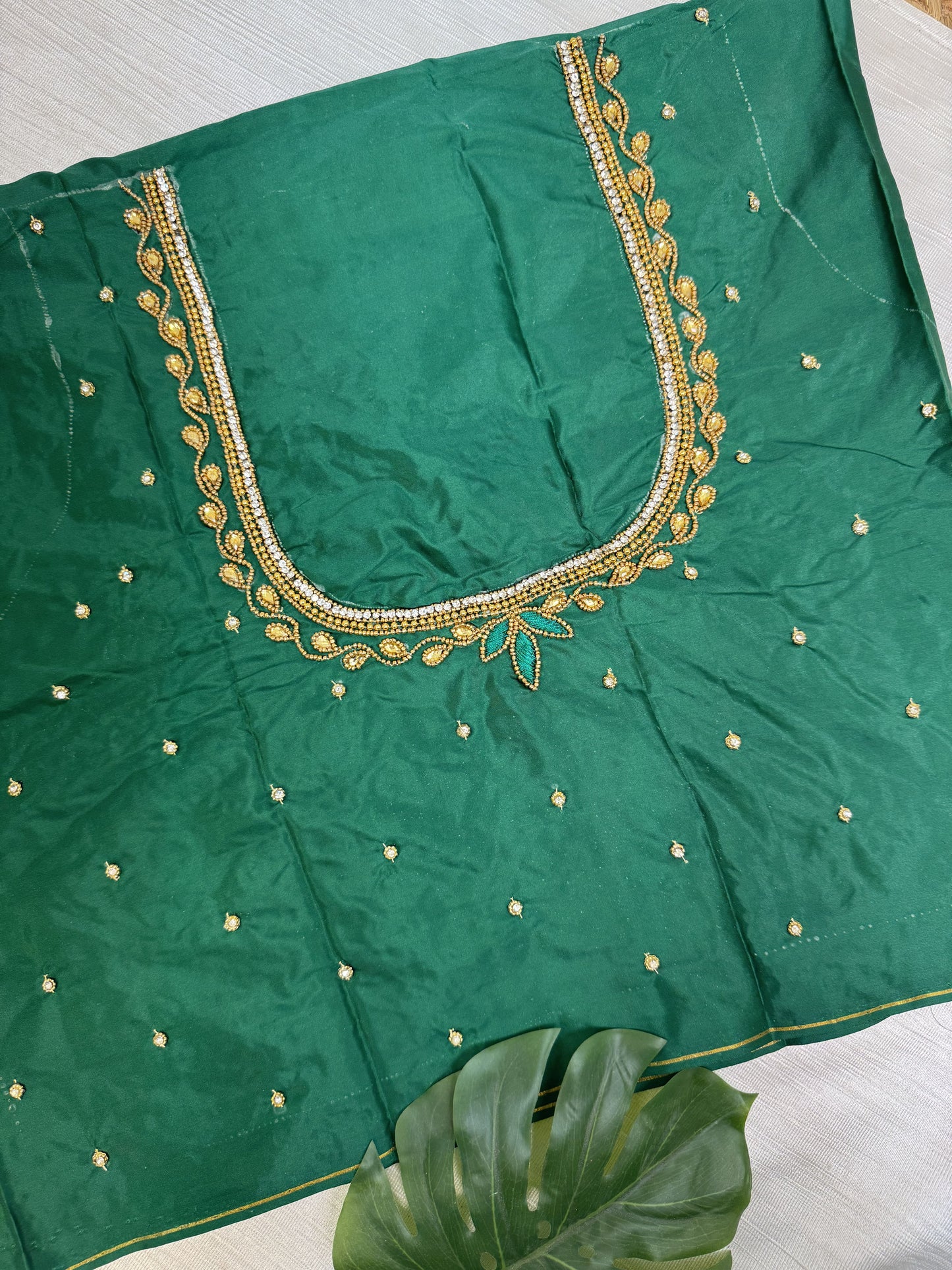 Green Hand Work Blouse