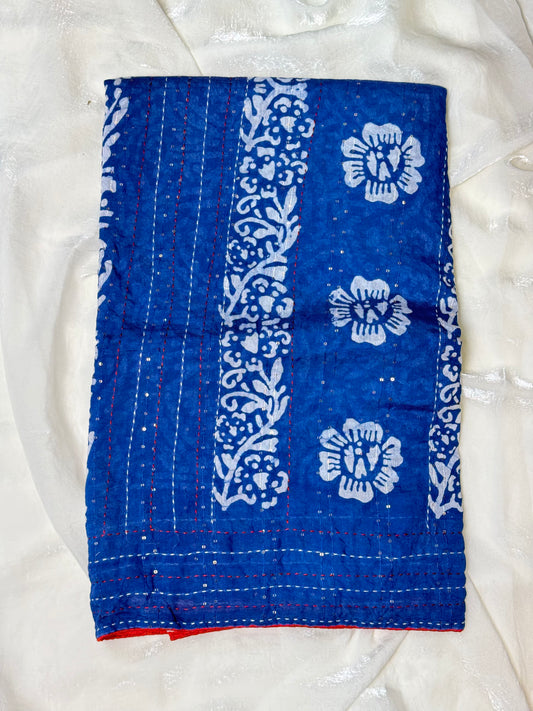 Ink Blue Staple Cotton Saree