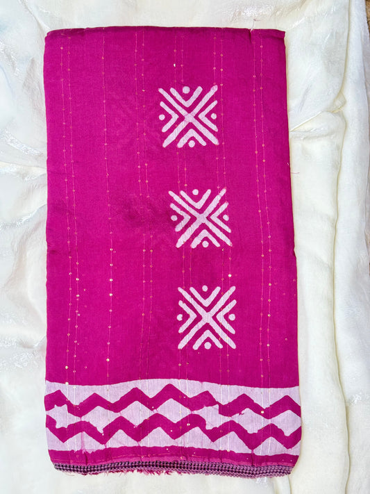 Rose Staple Cotton Saree