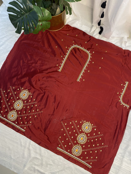 Meroon Hand Work Blouse