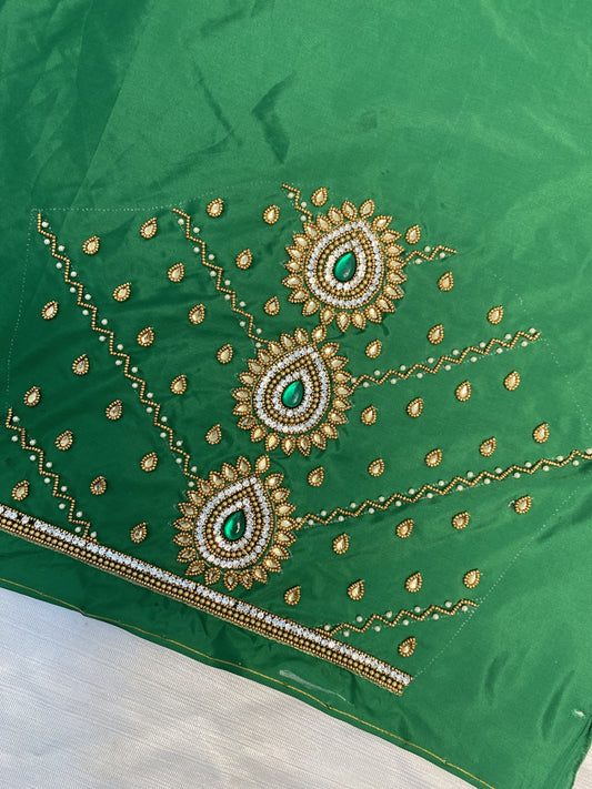 Green Hand Work Blouse