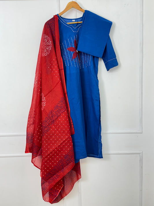 Blue Kurti Set