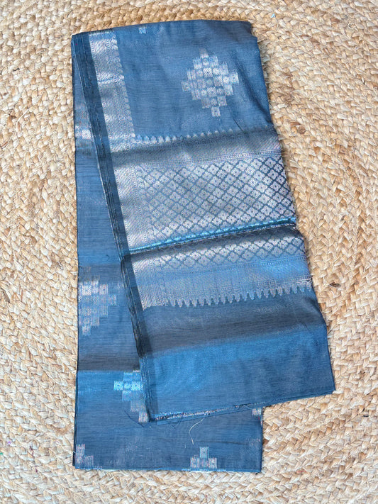Grey Tissue Saree