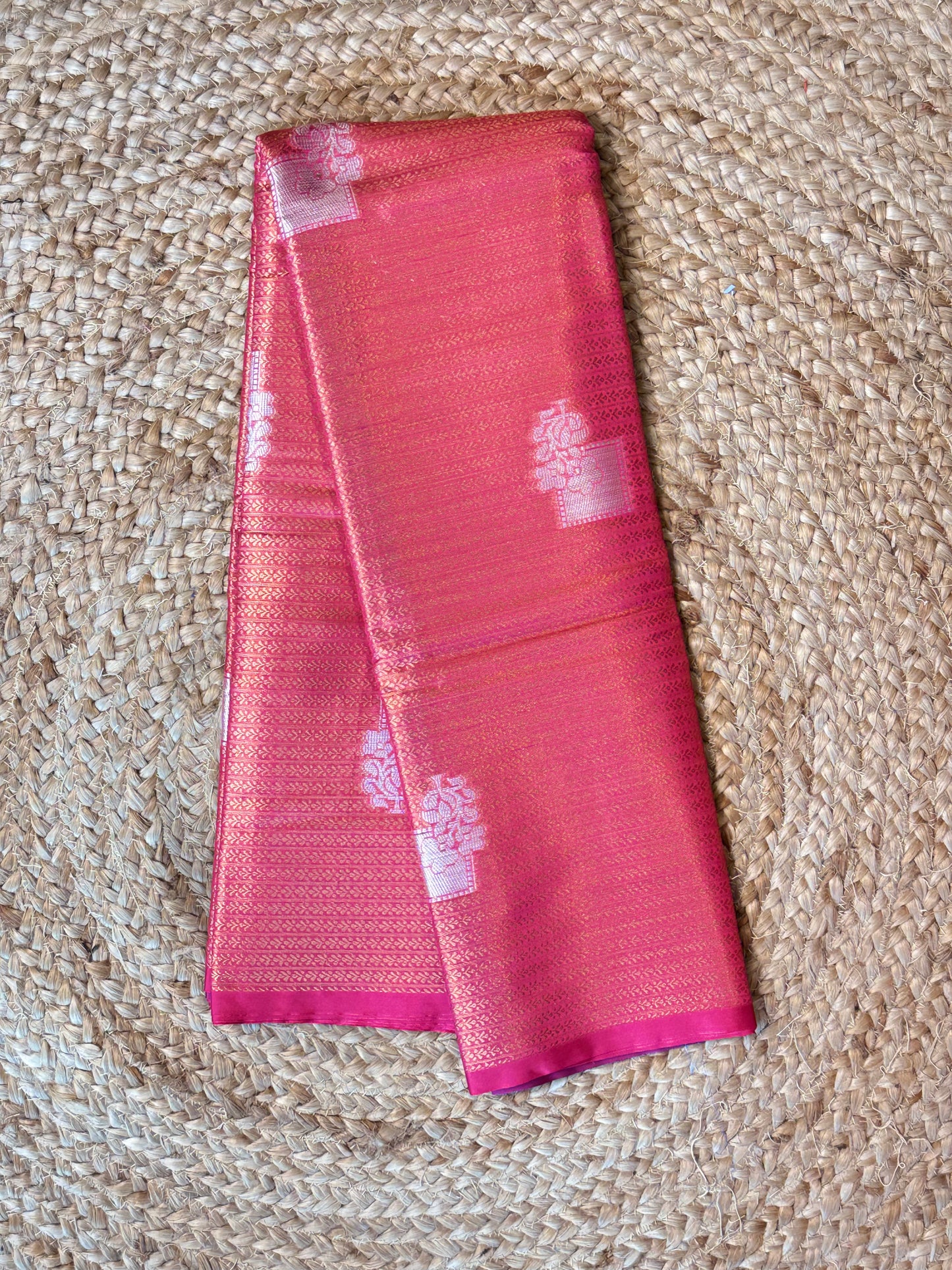 Pink Tissue Saree