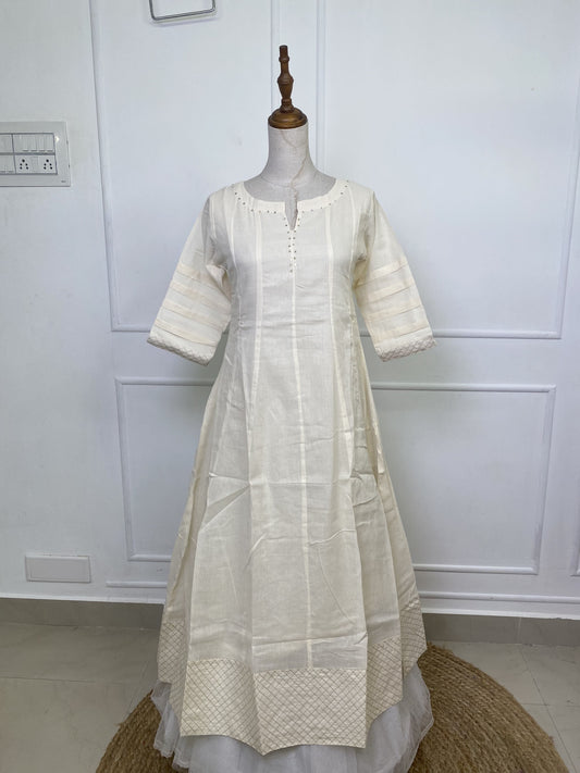 Half White Ready to wear Kurthi