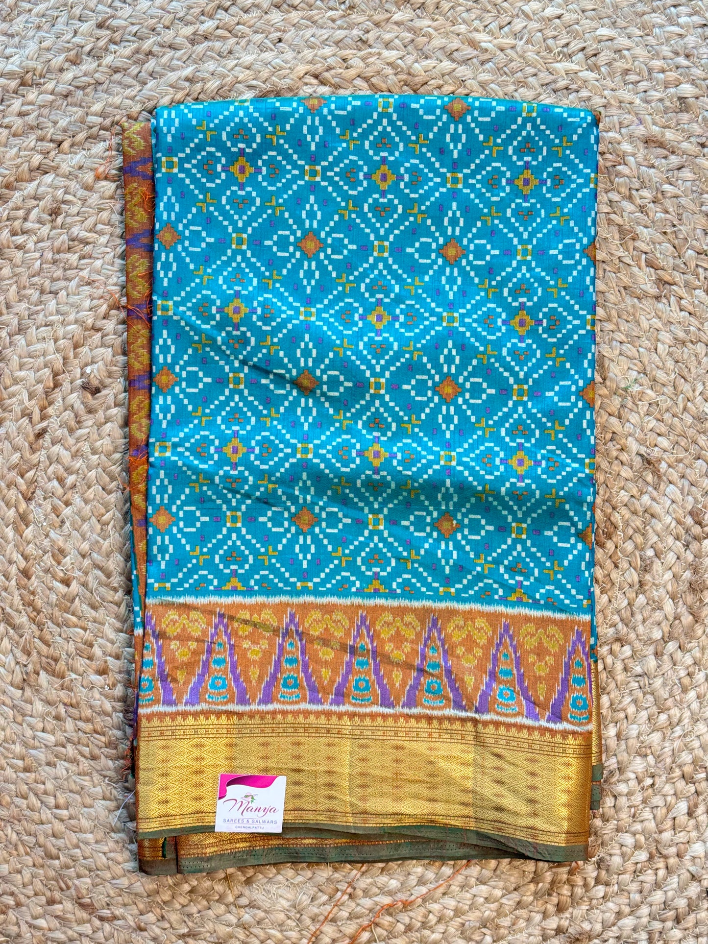 Sky Blue Tissue Saree