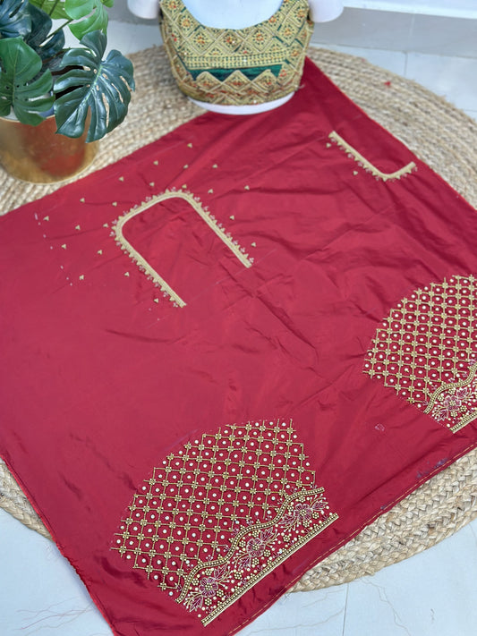 Meroon Hand Work Blouse