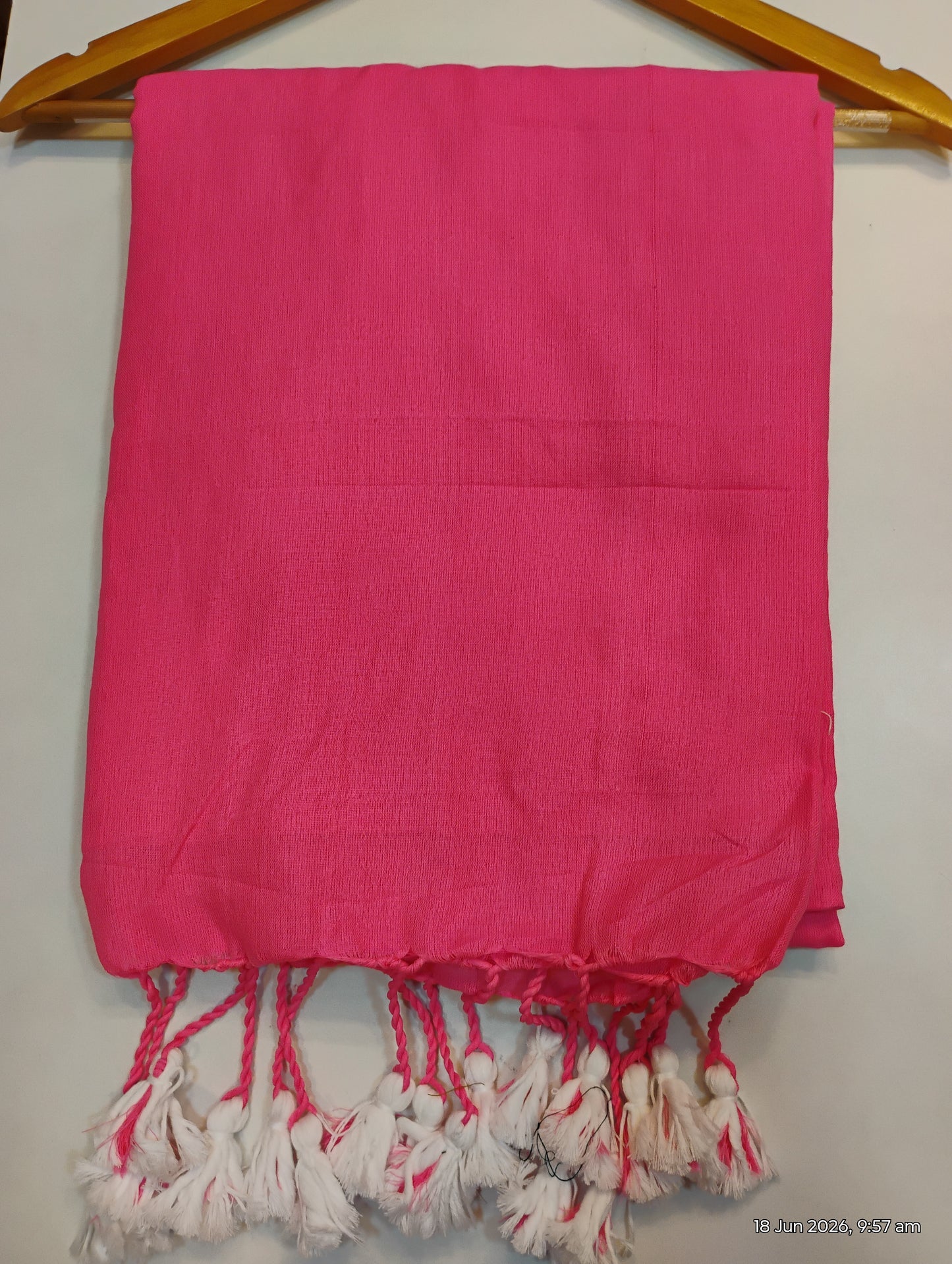 Light Pink Khadi Cotton Saree