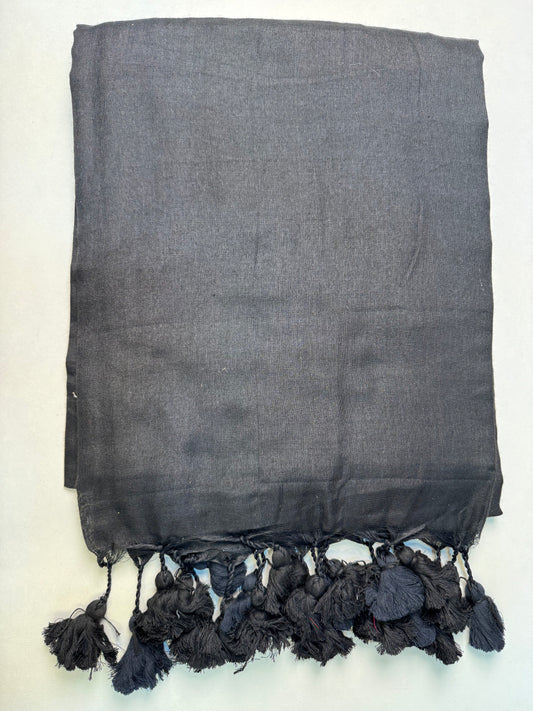 Black Khadi Cotton Saree