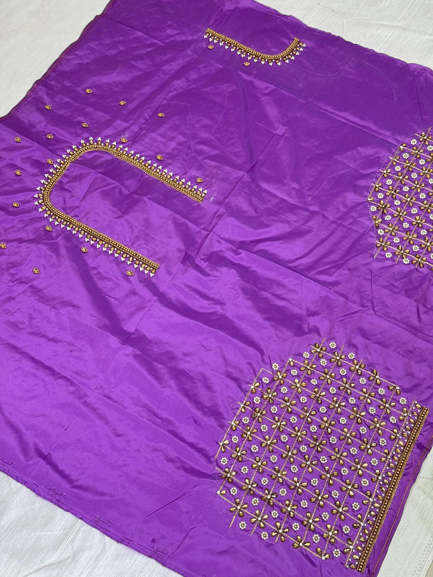 Light Purple Hand Work Blouse