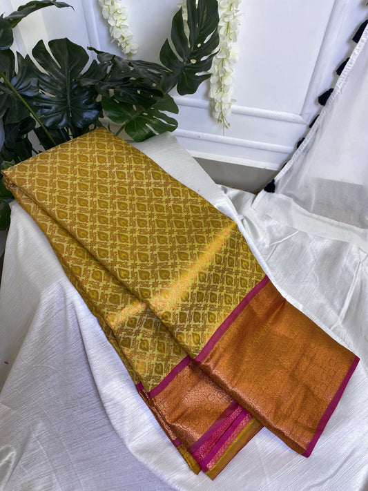 Sandal Semi Silk Saree