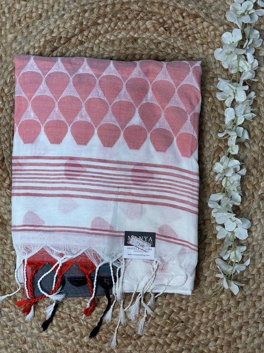 White Cotton Saree